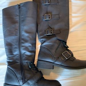 Women’s faux leather tall Clermont boots